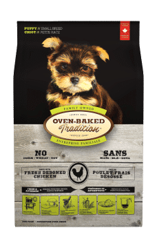 Bag of small breed puppy food with chicken – Oven-Baked Tradition