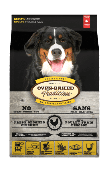 Large breed adult dog food with chicken by Oven-Baked Tradition