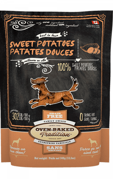 Sac de gâteries naturelles pour chiens – patate douce Oven-Baked Tradition / Bag of natural dog treats – sweet potato Oven-Baked Tradition