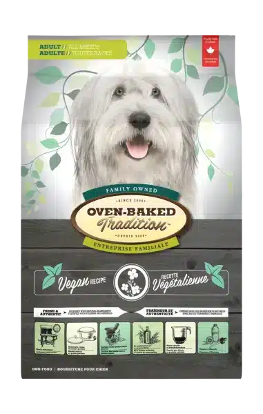 Hypoallergenic vegan food for adult dogs all breeds oven-baked
