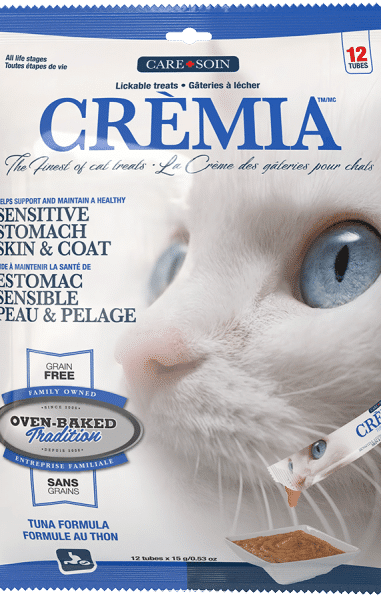 Gâterie en purée sans grains hypoallergénique pour chats au thon, digestion sensible et pelage sain